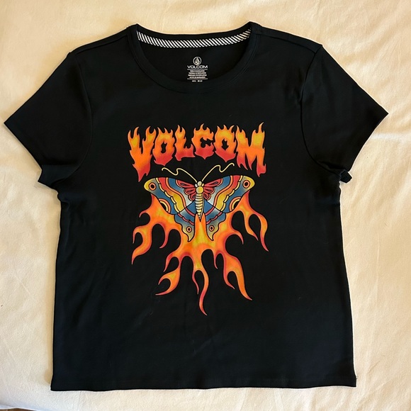 VOLCOM Girl Crush Womens Baby Tee - Picture 6 of 8